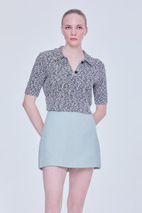 Blended Boucle Polo Knit