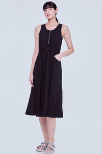 Sleeveless A-Line Cargo Dress