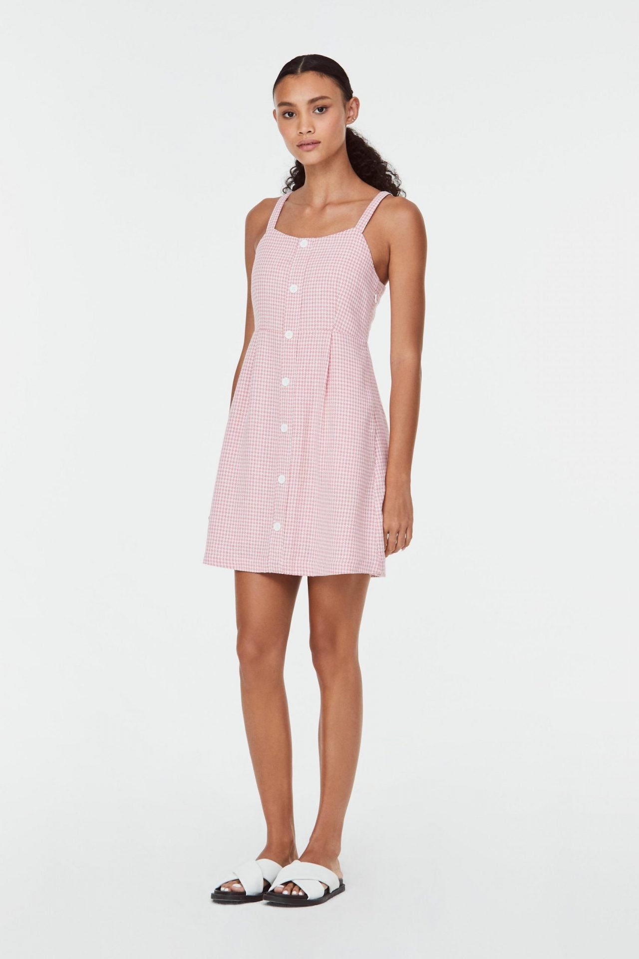 Button Down A-Line Dress