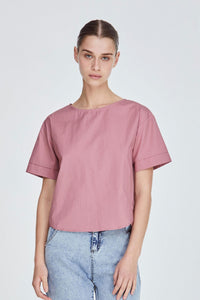 Contrasting Hem Blouse
