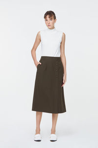 Side Button Skirt