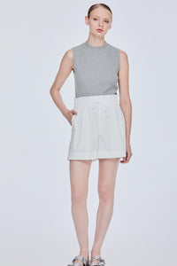 Elasticated Drawstring Wide Leg Shorts