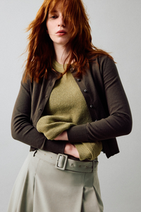 Basic Cropped Cardigan