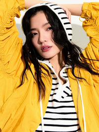 Relaxed Sleeveless Stripes Sweatshirt