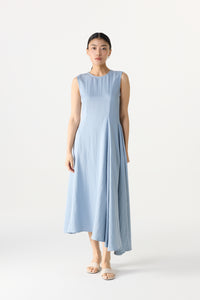 Darted Sleeveless Mini Dress
