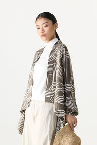 Printed Kimono Cardigan
