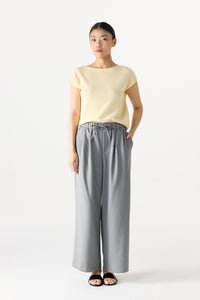 Elasticated Relaxed Straight Pants
