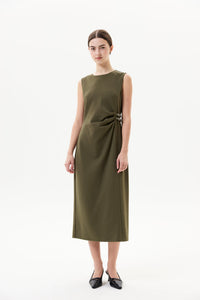 Sleeveless Buckle Straps Dress