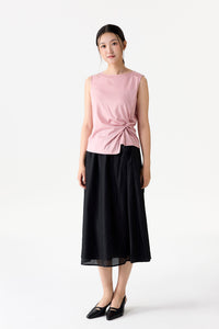 Front Knot Sleeveless Top