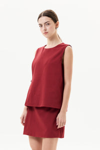 Buckle Strap Twill Top