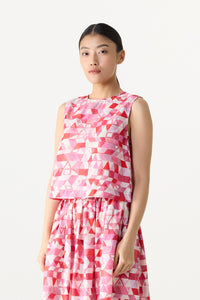 Printed Boxy Top
