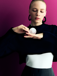 Knitted Crop Sweatshirt