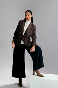 Tartan Pattern Blazer