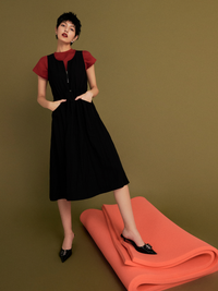 Sleeveless A-Line Cargo Dress