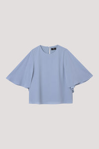 Flowy Sleeve Slit Blouse