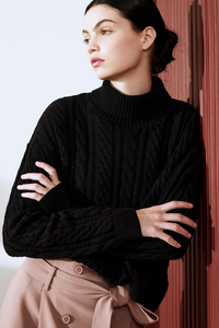 Cable Stitch Knit Top