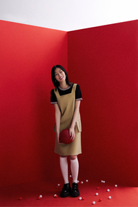 Pinafore Midi Dress