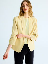 Scrunchy Sleeves Blazer