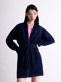 Mini Denim Shirt Dress