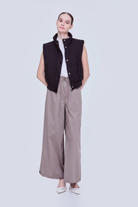 High-Neck Puffer Vest