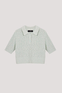 Blended Boucle Polo Knit