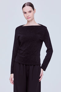Long Sleeve Lurex Top