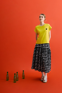 Printed Tiered Maxi Skirt