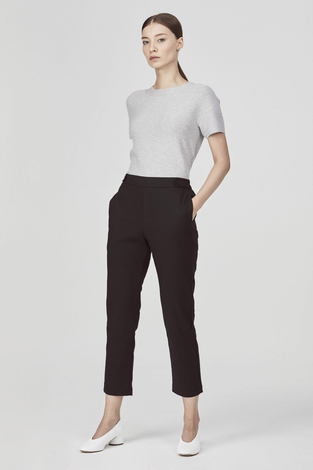 Decorative Belt-Looped Pants