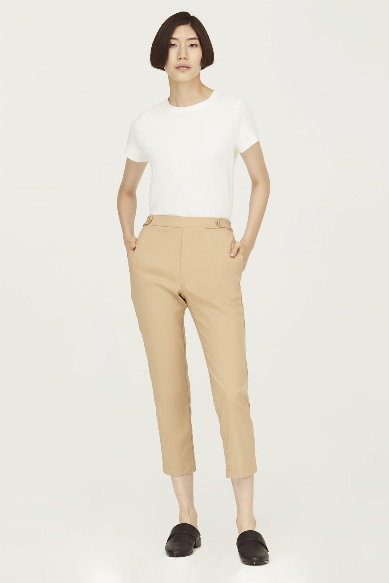 Decorative Belt-Looped Pants