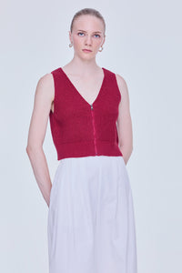 Knit Zip Vest