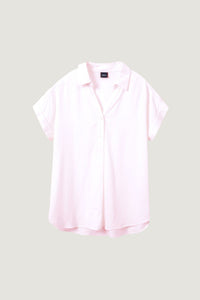 Button Tab Collared Blouse