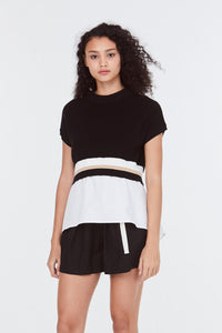 Knitted Contrasting Blouse