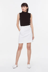 Belted Mini Skirt