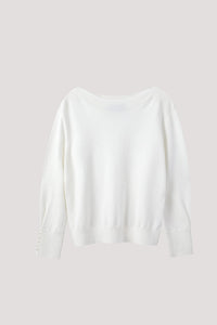 Boat Neck Knit Top