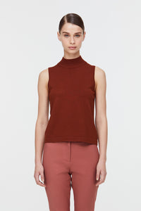 Highneck Knit Tank Top