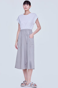Contrast A-Line Magyar Dress
