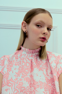 Floral Print Magyar Top