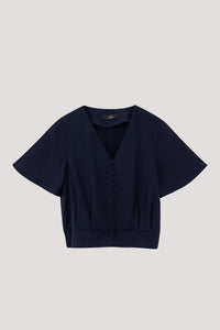 Flare Sleeves Button Top