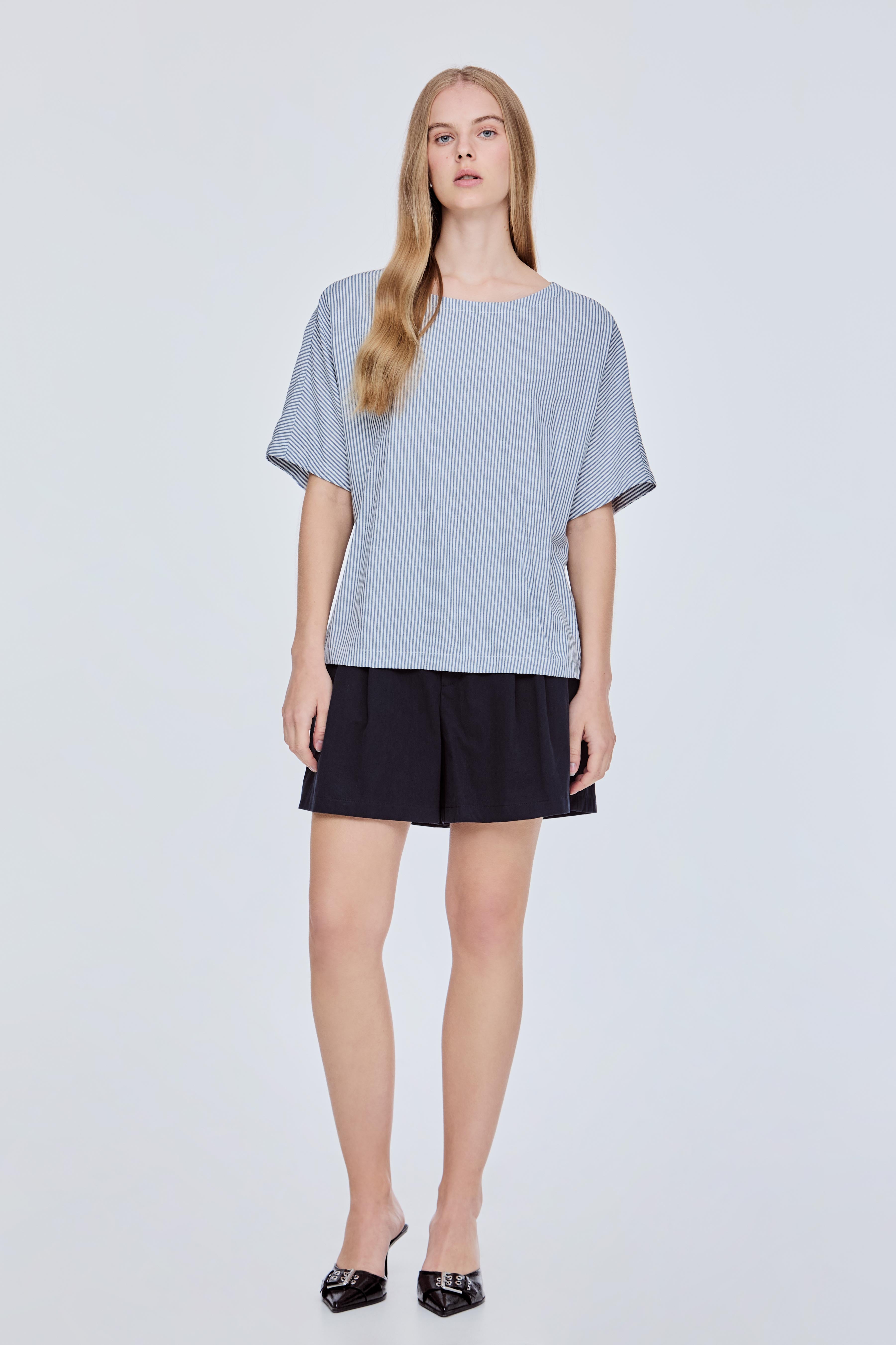 Back Detail Striped Top