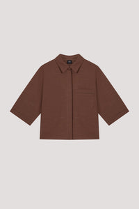 Half Sleeve Collared Blouse