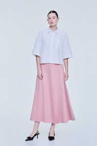 Half Sleeve Collared Blouse