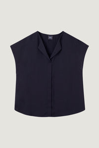 Surpliced Spread Collared Blouse