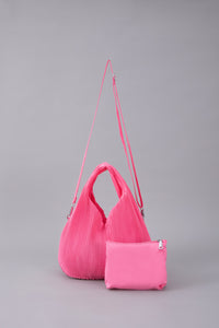 Pleated Hobo Bag
