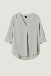 Shoulder Pleats Detail Shirt Blouse