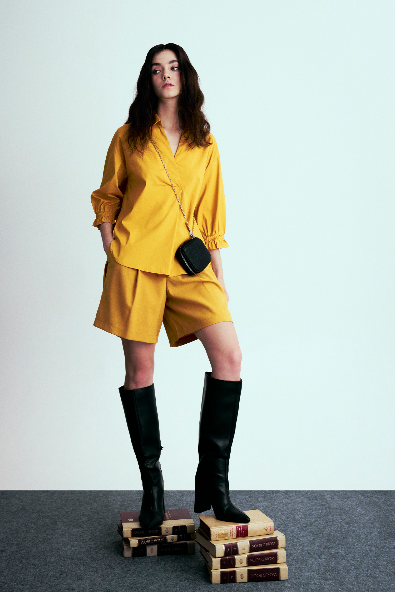 Ruffle Cuffs Blouse