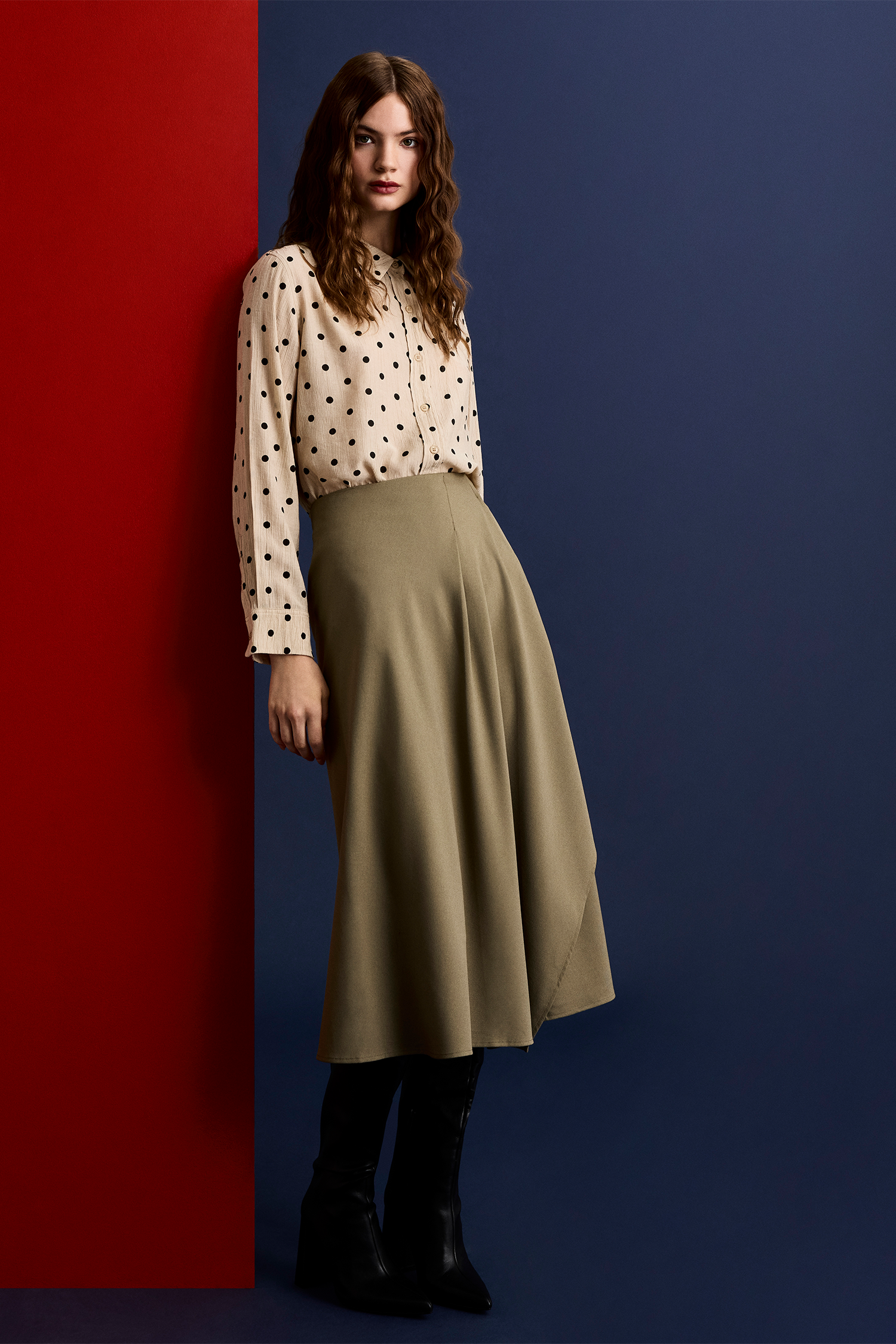Asymmetrical Drape Skirt
