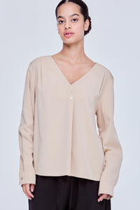 Front Pleated Blouse