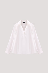 Relaxed V-Neck Blouse