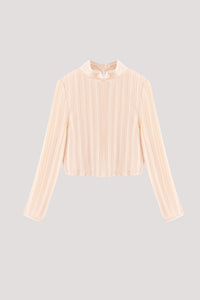 Drapey Pleated Cropped Top