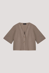 Relaxed V-Neck Blouse